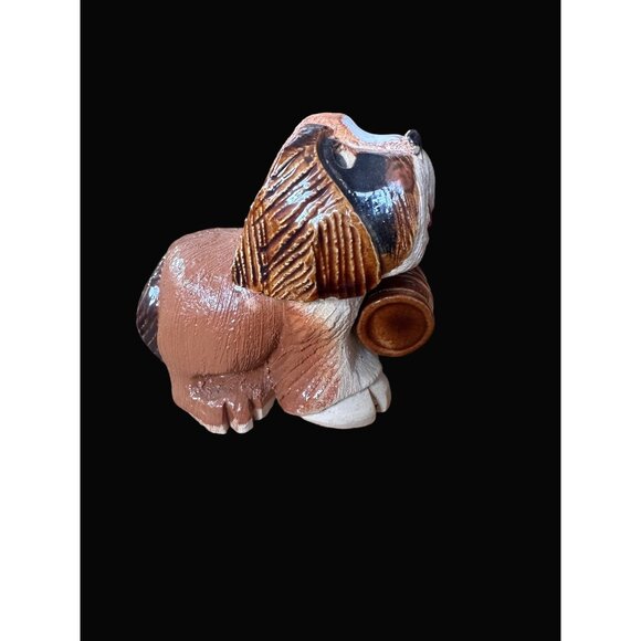 Artesania Rinconada 118 Adult St Bernard Dog Figurine  Glass Tongue Retired - Picture 4 of 10